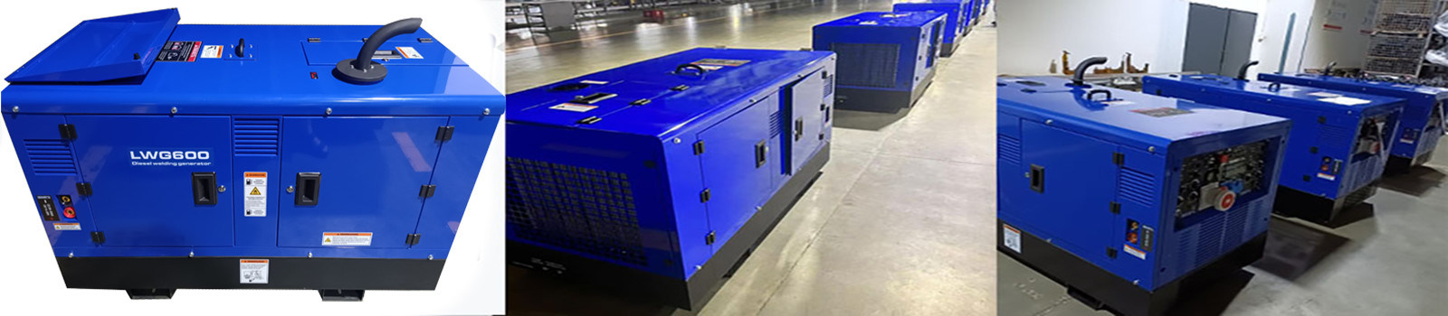 WD600 600A Diesel Engine Driven Arc Welder with 36Kw Prime Power 790Kg Net Weight and 70L Fuel Capacity