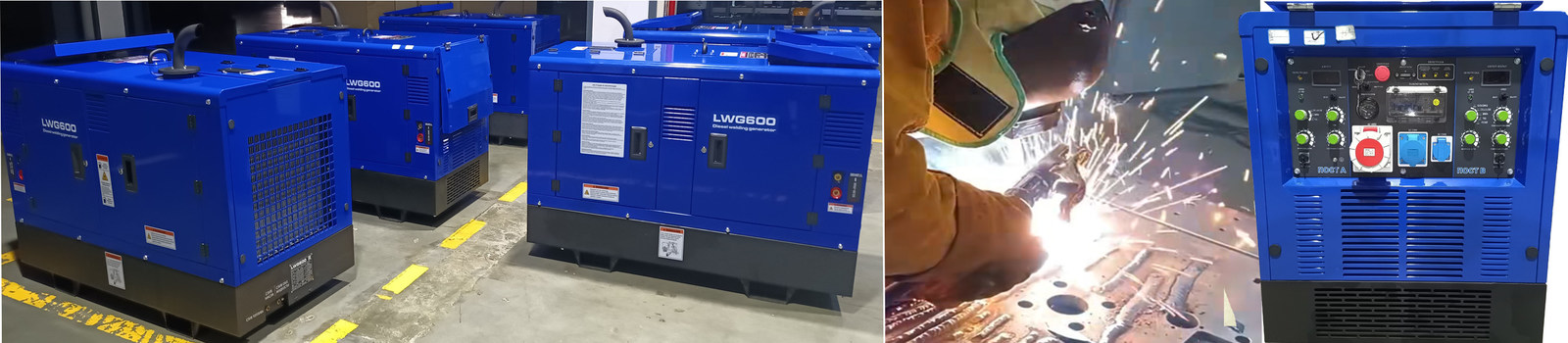 GENWELD  600A Diesel Welder Generator With MMA/TIG/Gouging/Cellulose Welding Processes