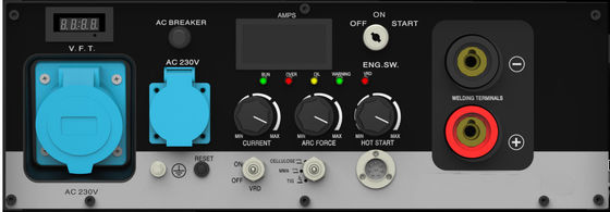 Βιομηχανικός-εσκεμμένη εκτιμημένη γεννήτρια συγκόλλησης βενζίνης MMA/Cellulose/TIG 200A