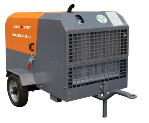 GENWELD 60DPSC Diesel Portable Screw Compressor with Xichai 55.8KW Engine China Ⅳ Standard and 85 L Diesel Tank