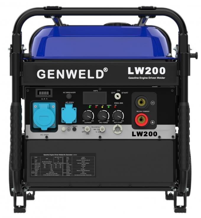 Industrial Rated 250A Engine Driven Arc Welder with 7.5kW Auxiliary Power and 32L Fuel Capacity