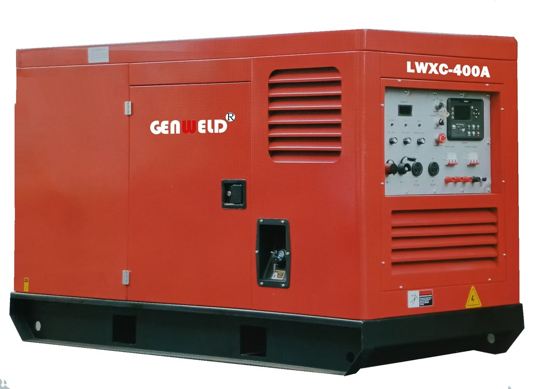 Diesel Welder Generator with 400A Welding Current 18.0KW Rated Power and 80L Fuel Tank Capacity