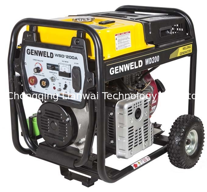 GENWELD Portable Diesel Welder Generator WD200A 200A AC 6.5Kw Output Power